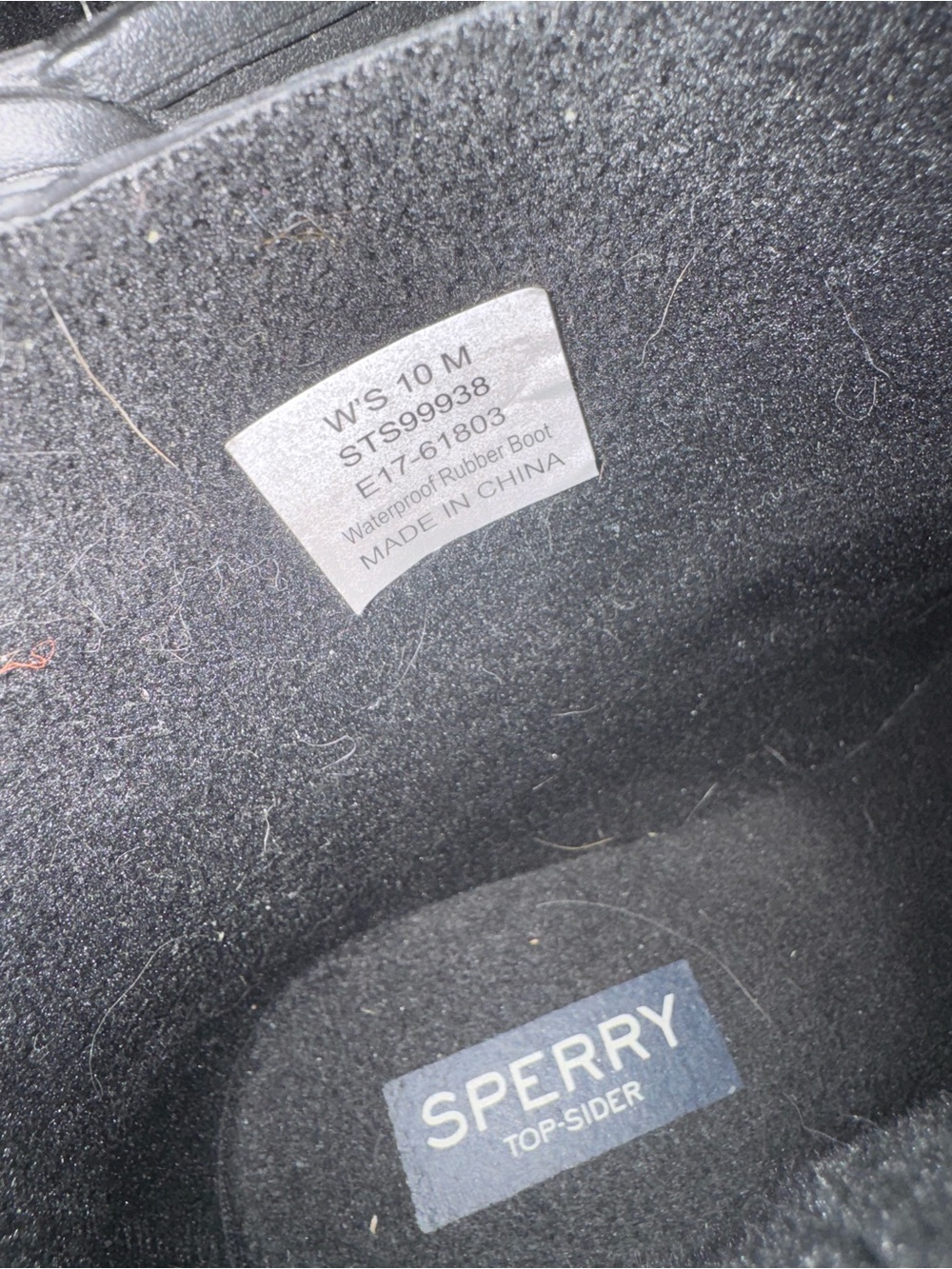 Sperry Black Short Ankle Rain Booties - Picture 5 of 6